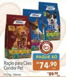 Supermercados Condor Ração para Cães Condor Pet oferta