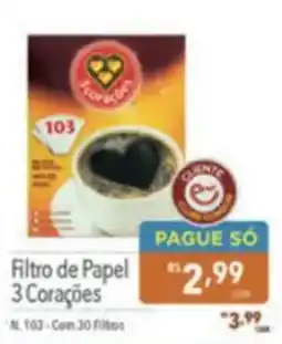 Supermercados Condor Filtro de Papel 3 Corações oferta