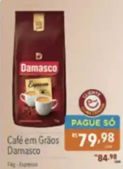 Supermercados Condor Café em Grãos Damasco oferta