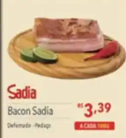 Supermercados Condor Bacon Sadia oferta