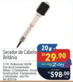 Supermercados Condor Secador de Cabelo Britânia oferta