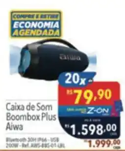 Supermercados Condor Caixa de Som Boombox Plus Aiwa oferta