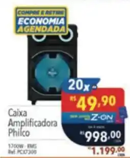 Supermercados Condor Caixa Amplificadora Philco oferta