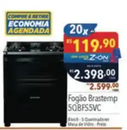 Supermercados Condor Fogão Brastemp 5QBF55VC oferta