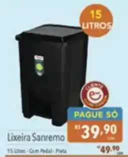 Supermercados Condor Lixeira sanremo oferta