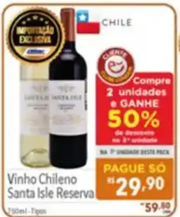 Supermercados Condor Vinho chileno santa isle reserva oferta