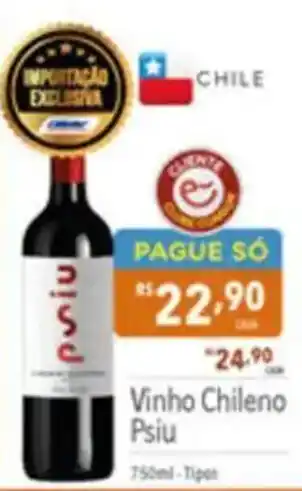 Supermercados Condor Vinho Chileno Psiu oferta