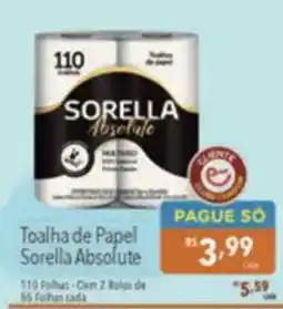 Supermercados Condor toalha de papel sorella absolute oferta