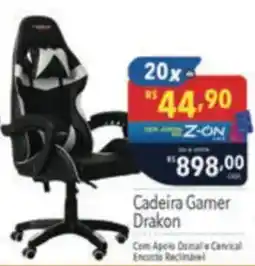 Supermercados Condor Cadeira Gamer Drakon oferta