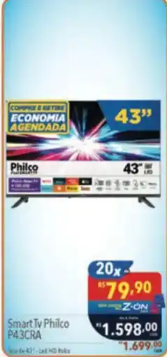 Supermercados Condor Smart Tv Philco P43CRA oferta