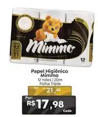Novo Atacarejo Mimmo - papel higiênico oferta