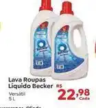 Novo Atacarejo Becker - lava roupas líquido oferta
