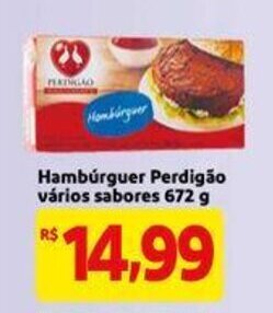 Mercado Extra Hamburguer Perdigao varios sabores 672g oferta