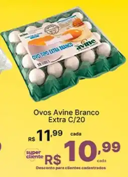 Super Lagoa Ovos Avine Branco Extra C/20 oferta