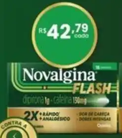 Farmácias Associadas Novalgina Flash oferta