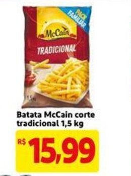 Mercado Extra Batata McCain corte tradicional 1.5kg oferta