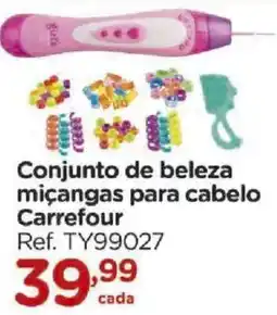 Carrefour Conjunto de beleza miçangas para cabelo oferta