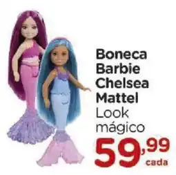 Carrefour Boneca barbie chelsea mattel look mágico oferta