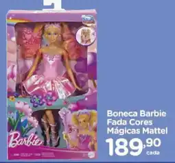 Carrefour Boneca barbie fada cores mágicas mattel oferta