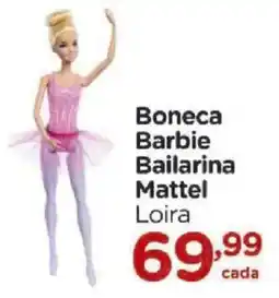 Carrefour Boneca barbie bailarina mattel loira oferta