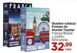 Carrefour Quebra-cabeça Postais do Mundo Toyster oferta