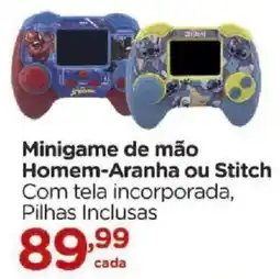 Carrefour Minigame de mão Homem-Aranha ou Stitch oferta