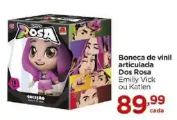 Carrefour Boneca de vinil articulada dos rosa emilly vick ou katlen oferta