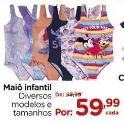 Carrefour Maiô infantil Diversos modelos e tamanhos oferta