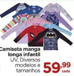 Carrefour Camiseta manga longa infantil oferta