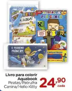Carrefour Livro para colorir Aquabook Piratas/Patruinha Canina/Hello Kitty oferta