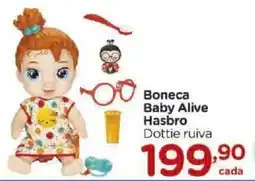 Carrefour Boneca baby alive hasbro dottie ruiva oferta