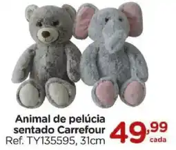 Carrefour Animal de pelúcia sentado oferta