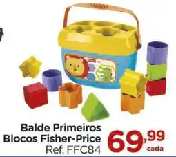 Carrefour Balde primeiros blocos fisher-price oferta