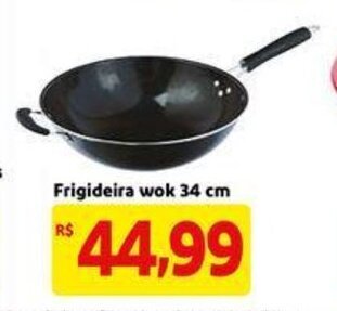 Mercado Extra Frigideira Wok 34cm oferta
