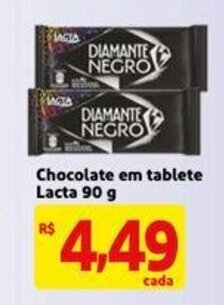 Mercado Extra Chocolate em tablete Lacta 90g oferta