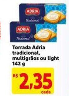 Torrada Adria Tradicional, multigraos ou lght 142g
