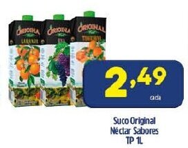 Arena Atacado Suco Original Nectar Sabores TP 1L oferta