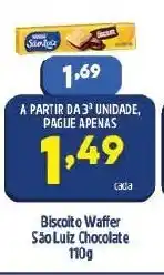 Arena Atacado Biscoito Wafer Sao Luz Chocolate 110g oferta