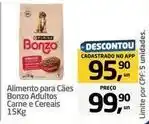 Tenda Atacado Bonzo - alimento para cães adultos carne e cereais oferta