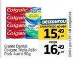 Tenda Atacado Colgate - creme dental tripla ação oferta