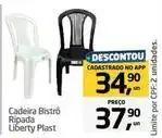 Tenda Atacado Bistrô - cadeira bistro ripada liberty plast oferta