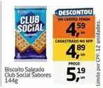 Tenda Atacado Club social - biscoito salgado oferta