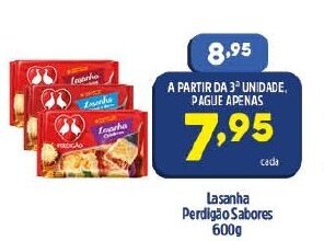 Arena Atacado Lasanha Perdigao Sabores 600g oferta