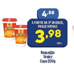 Arena Atacado Requeijao Tirolez Copo 200g oferta