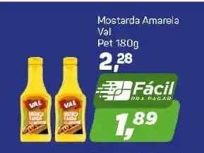 Arena Atacado Mostarda Amarela Val Pet 180g oferta