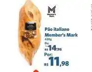 Sam's Club Member's mark - pão italiano oferta