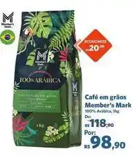 Sam's Club Member's mark - café em grãos oferta