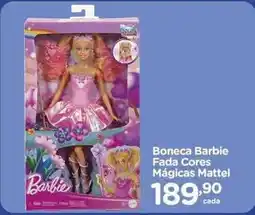 Carrefour Mattel - boneca barbie fada cores mágicas oferta