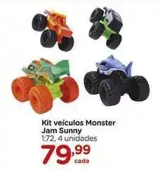 Carrefour Sunny - kit veículos monster jam oferta