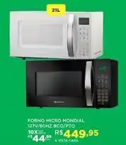 DB Supermercados Mondial - forno micro 127v/w60hz bco/pto oferta